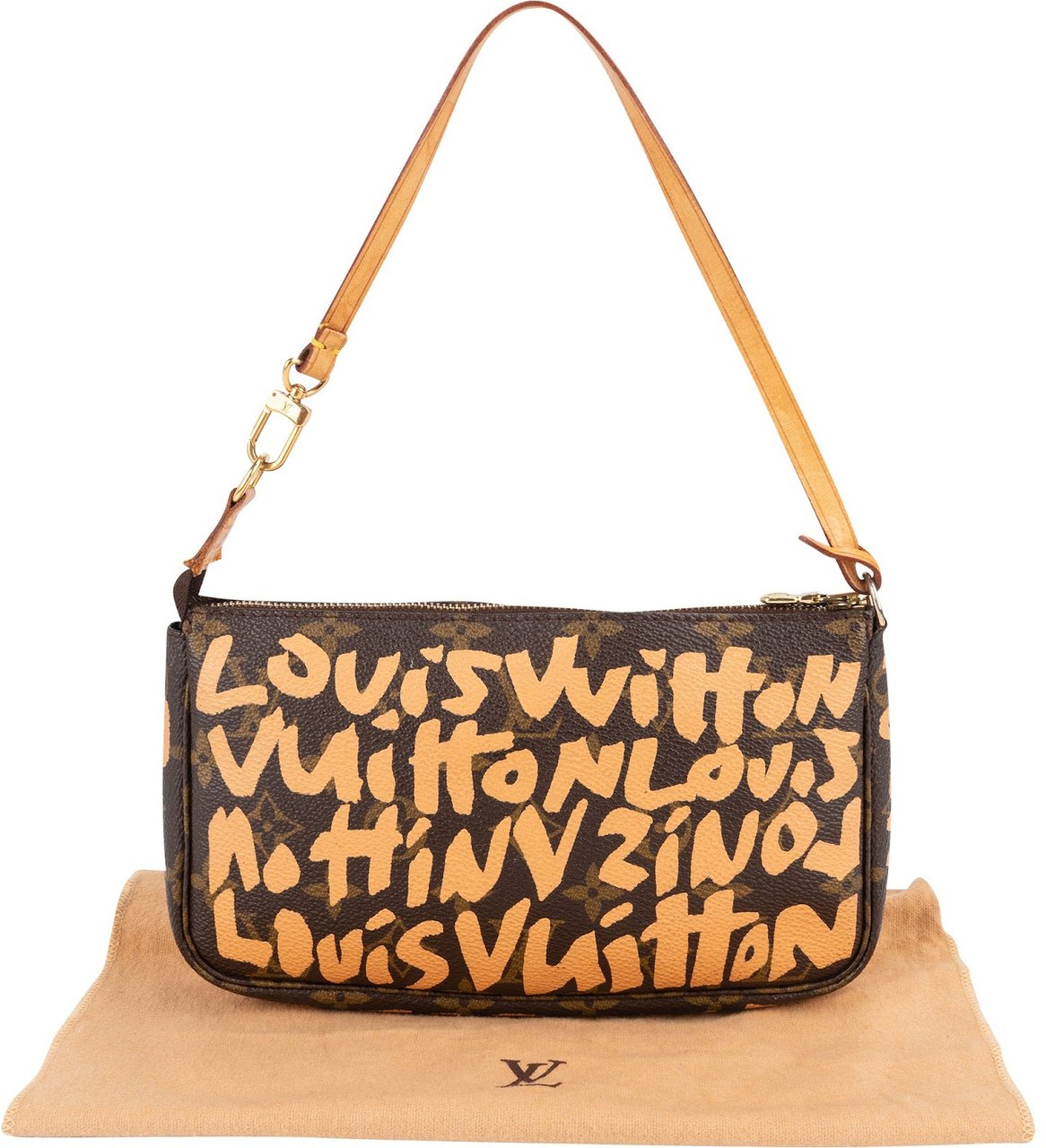 Louis Vuitton Louis Vuitton Limited Monogram Graffiti Pochette Accessoires Handbag Bruin