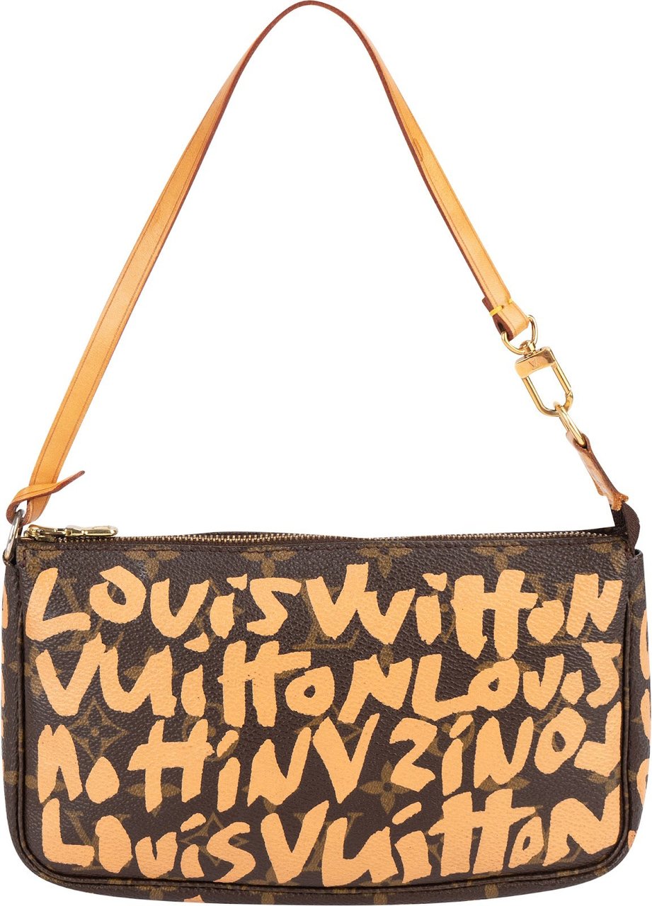 Louis Vuitton Louis Vuitton Limited Monogram Graffiti Pochette Accessoires Handbag Bruin