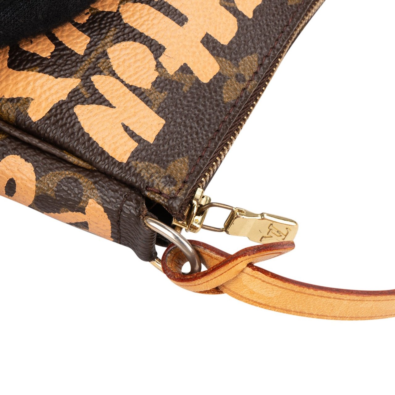 Louis Vuitton Louis Vuitton Limited Monogram Graffiti Pochette Accessoires Handbag Bruin