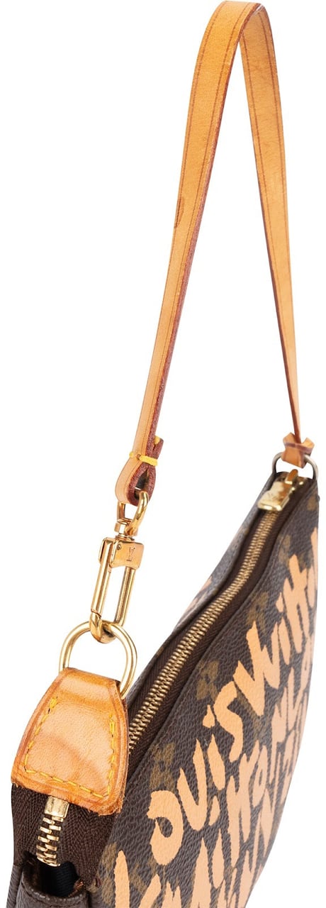 Louis Vuitton Louis Vuitton Limited Monogram Graffiti Pochette Accessoires Handbag Bruin