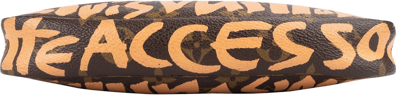 Louis Vuitton Louis Vuitton Limited Monogram Graffiti Pochette Accessoires Handbag Bruin