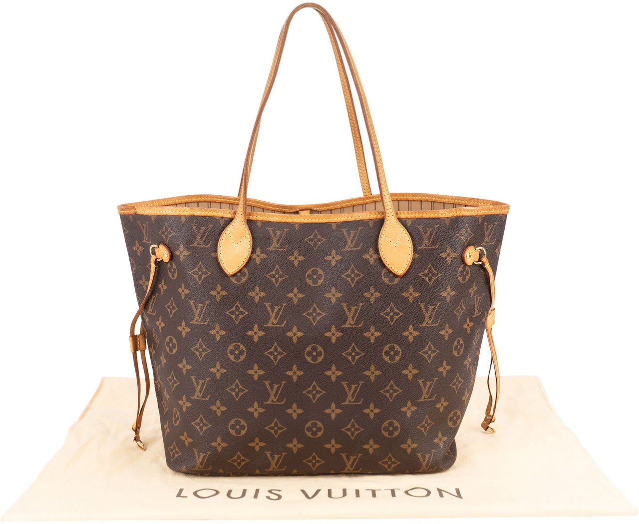 Louis Vuitton Louis Vuitton Monogram Canvas Neverfull MM Shoulder Bag Bruin
