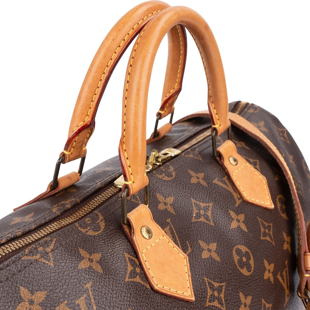 Louis Vuitton Louis Vuitton Monogram Canvas Speedy 35 Bandoulière Handbag Bruin