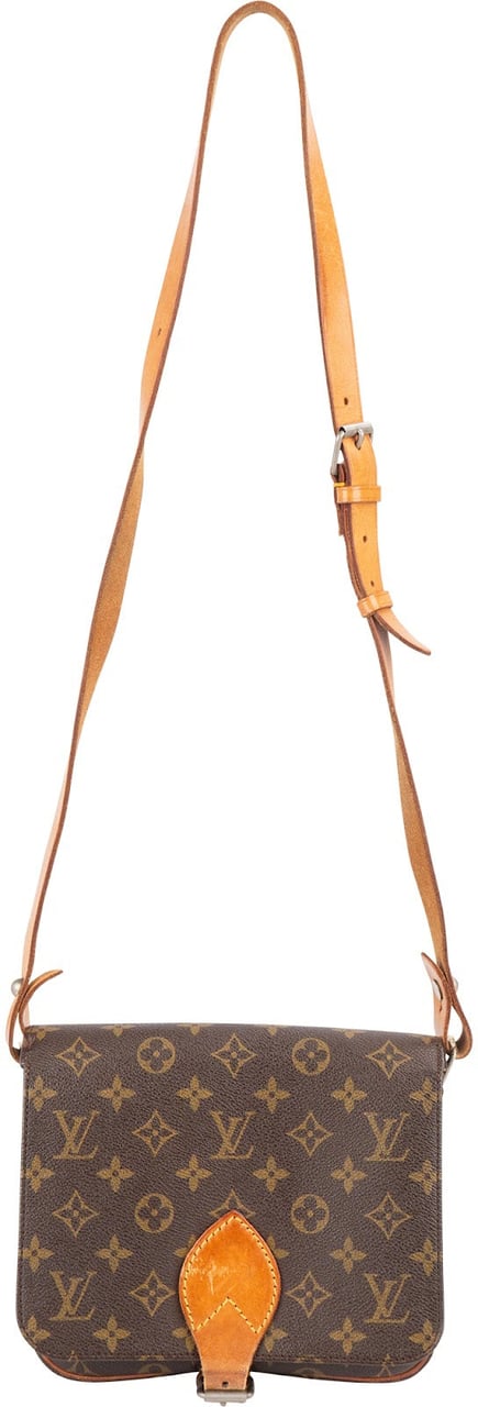 Louis Vuitton Louis Vuitton Monogram Canvas Cartouchiere MM Crossbody Bag Bruin