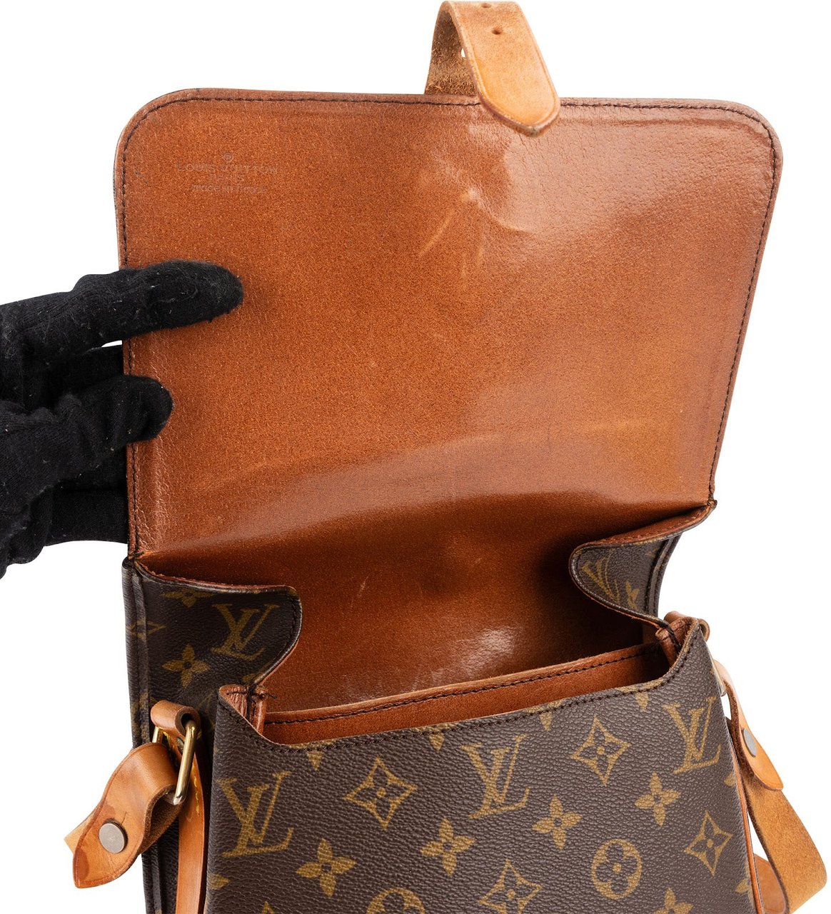 Louis Vuitton Louis Vuitton Monogram Canvas Cartouchiere MM Crossbody Bag Bruin