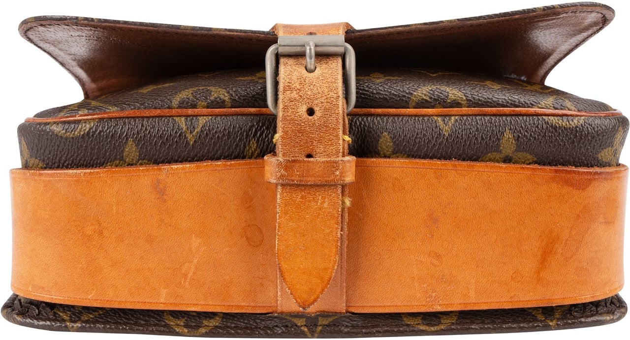 Louis Vuitton Louis Vuitton Monogram Canvas Cartouchiere MM Crossbody Bag Bruin