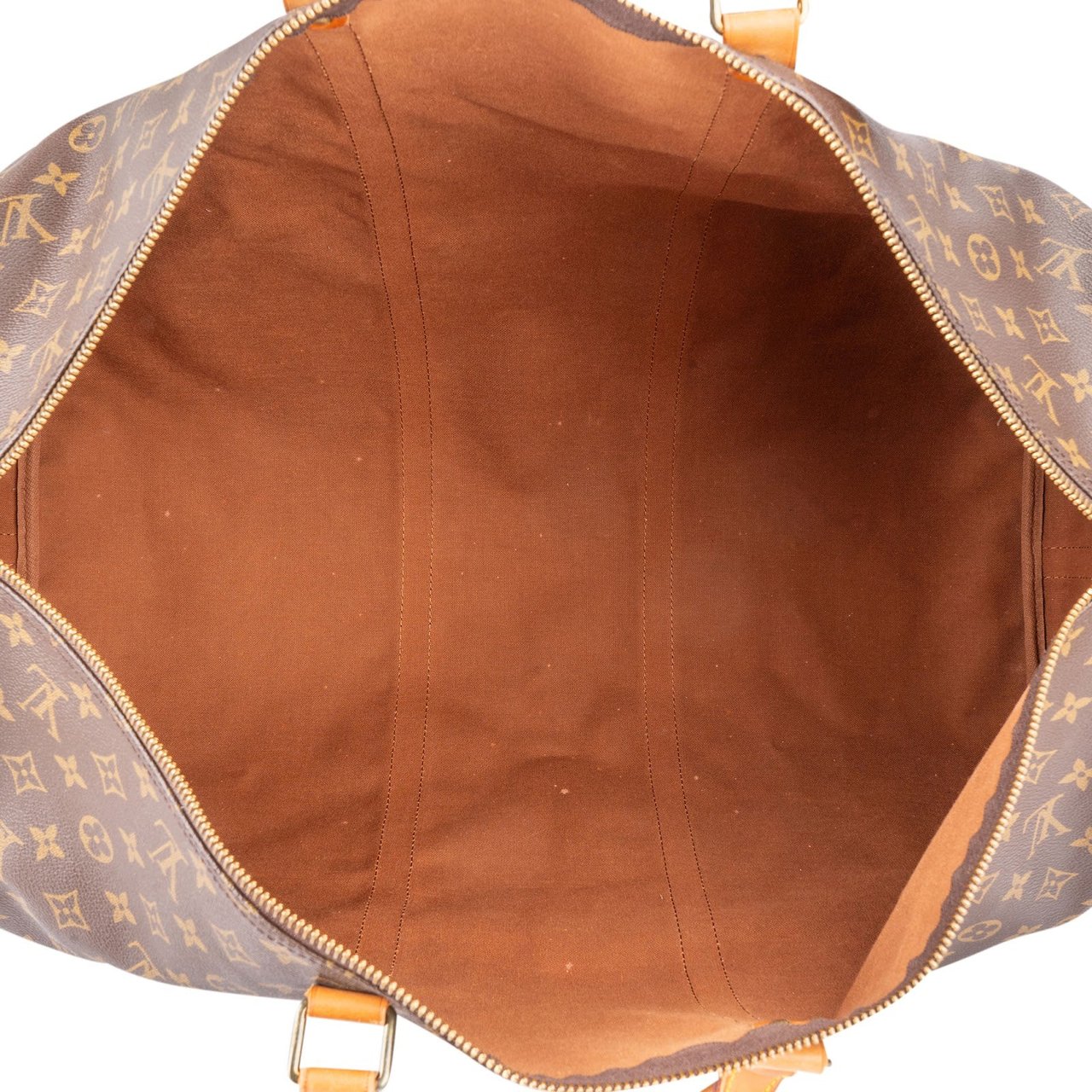 Louis Vuitton Louis Vuitton Monogram Canvas Keepall 60 Bandoulière Travel Bag Bruin