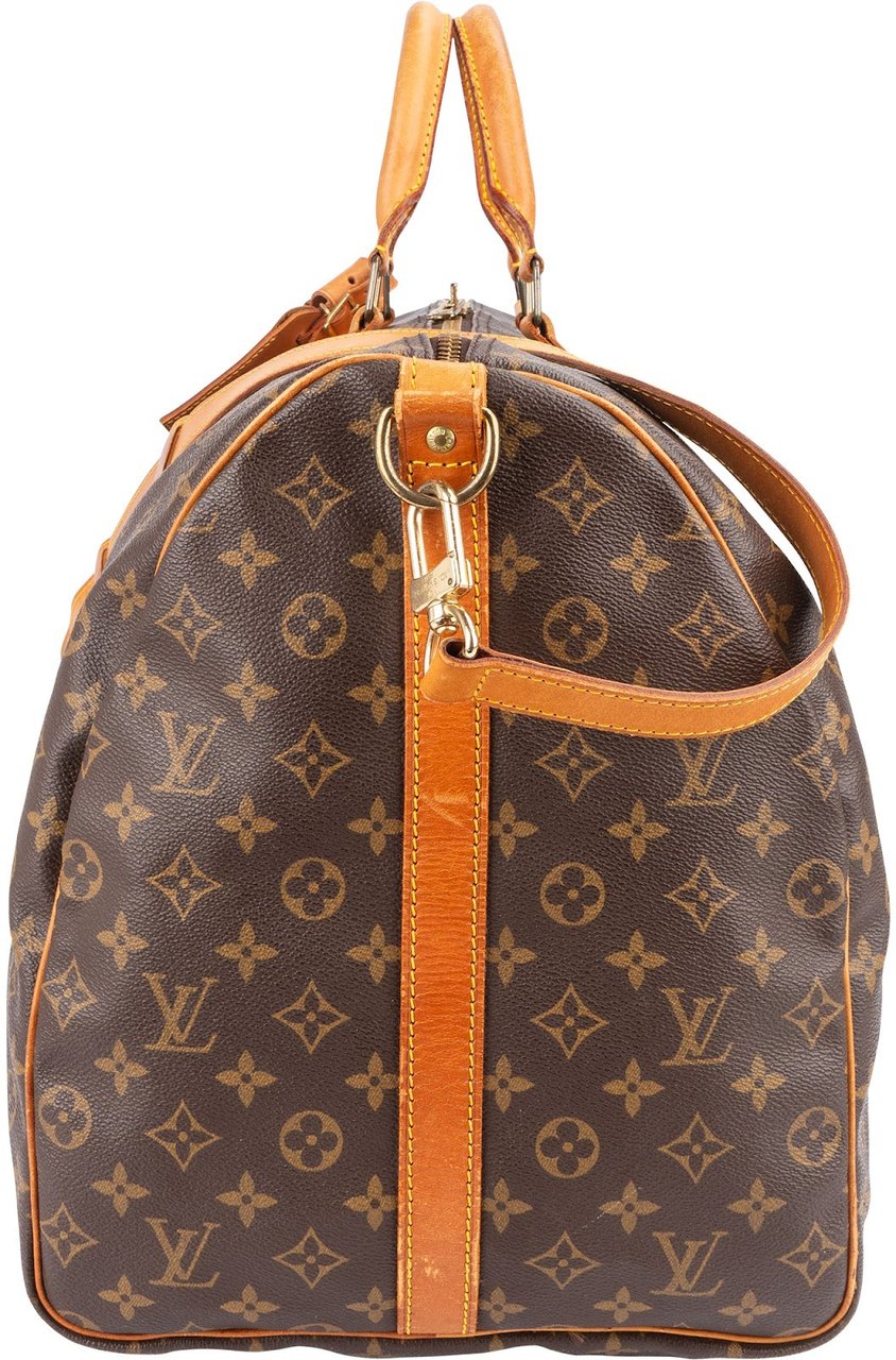 Louis Vuitton Louis Vuitton Monogram Canvas Keepall 60 Bandoulière Travel Bag Bruin