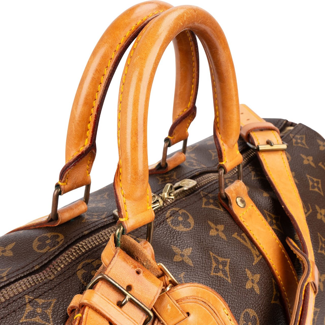 Louis Vuitton Louis Vuitton Monogram Canvas Keepall 45 Bandoulière Travel Bag Bruin