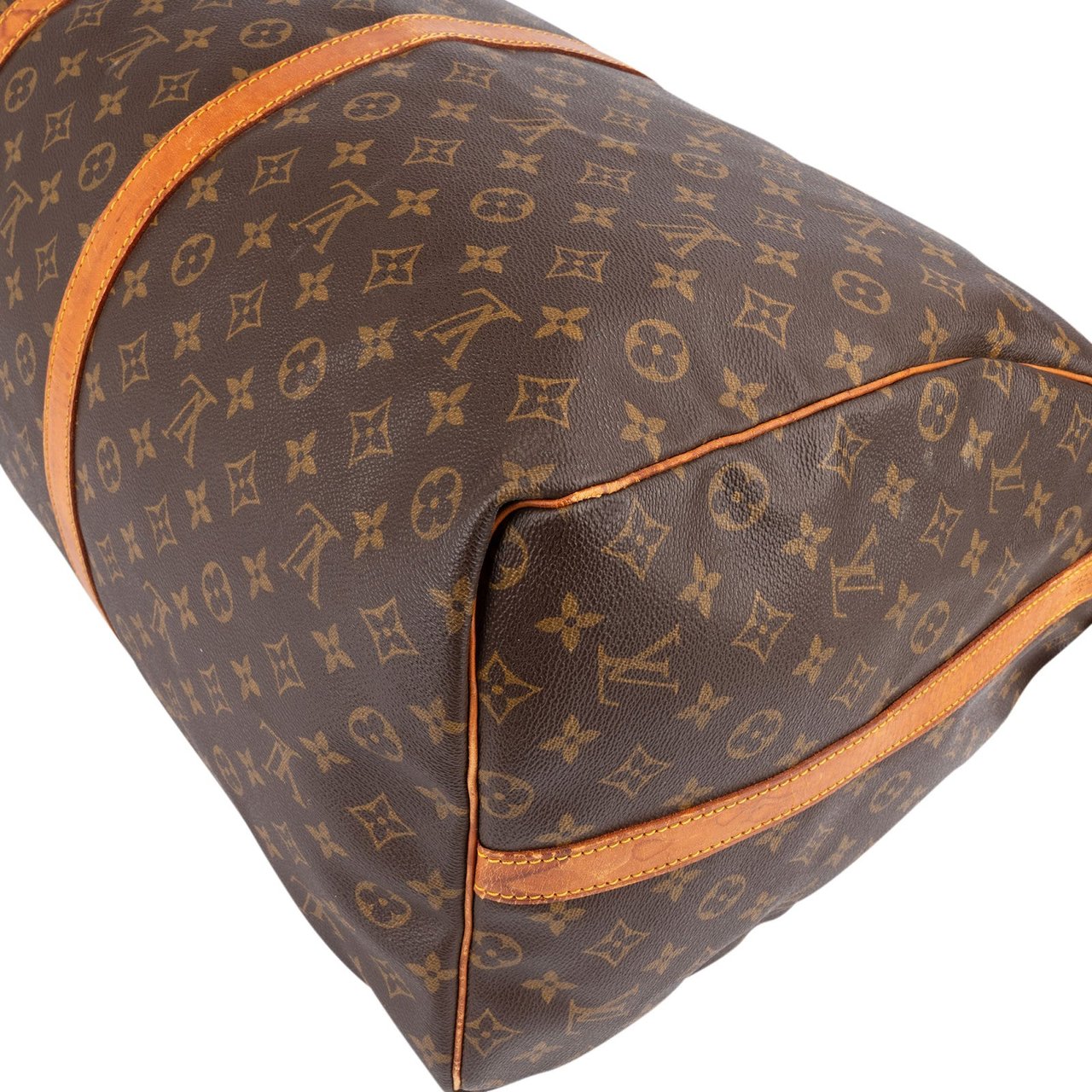 Louis Vuitton Louis Vuitton Monogram Canvas Keepall 60 Bandoulière Travel Bag Bruin