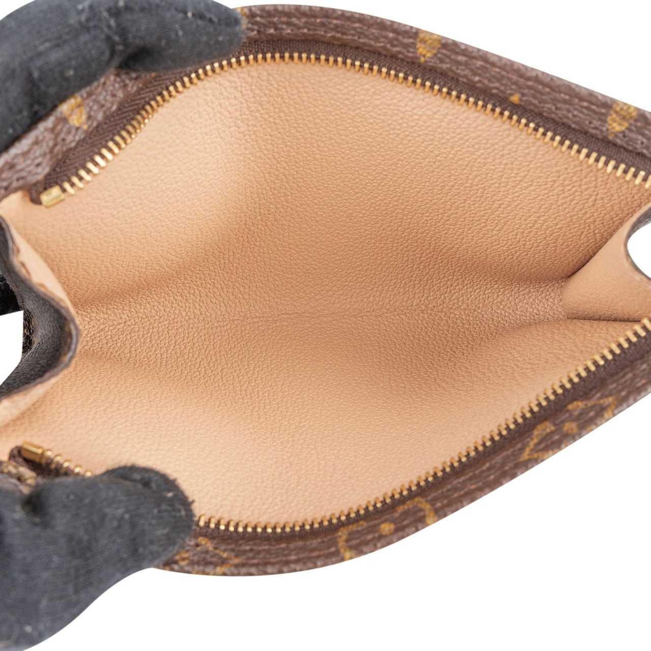 Louis Vuitton Monogram Canvas Bucket Pochette Accessoires Shoulder Bag Bruin