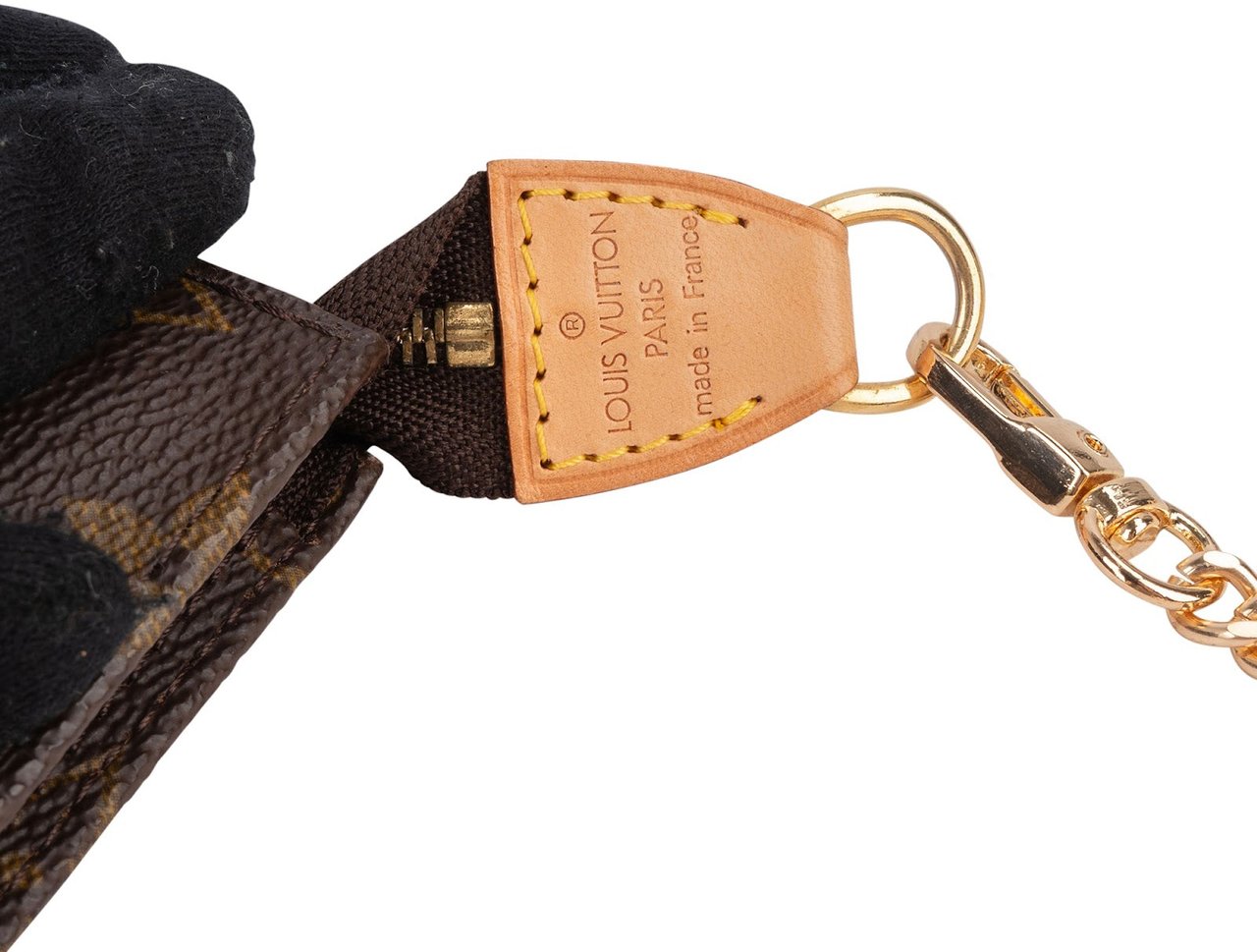 Louis Vuitton Monogram Canvas Bucket Pochette Accessoires Shoulder Bag Bruin