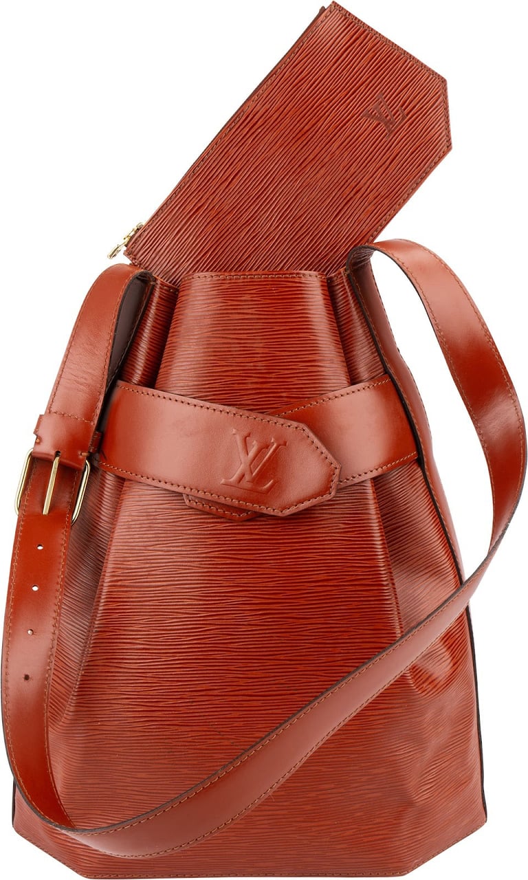 Louis Vuitton Louis Vuitton Brown Epi Leather Sac d'Epaule Shoulder Bag Bruin