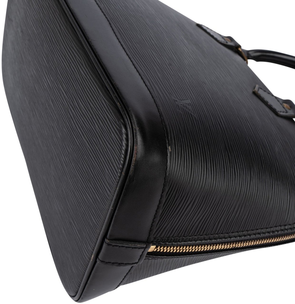 Louis Vuitton Louis Vuitton Noir Epi Leather Alma PM Handbag Zwart