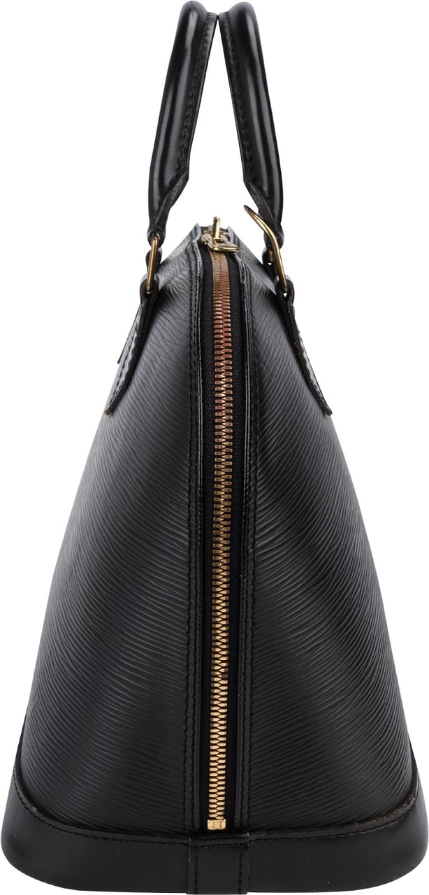 Louis Vuitton Louis Vuitton Noir Epi Leather Alma PM Handbag Zwart
