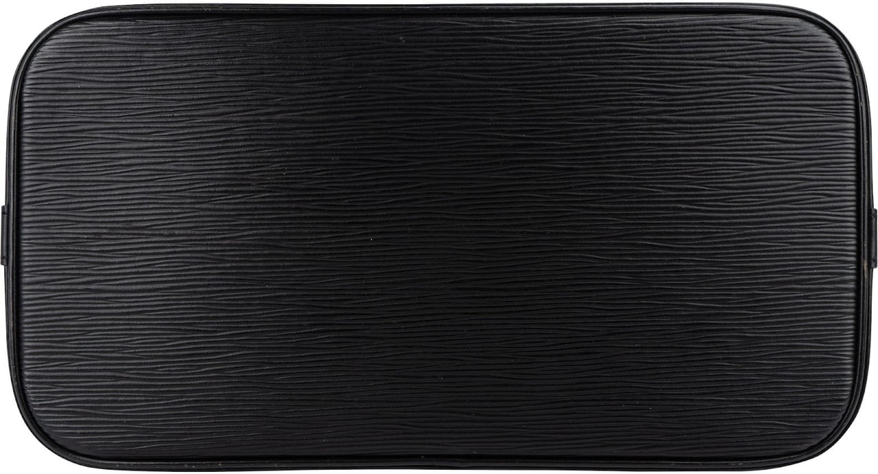 Louis Vuitton Louis Vuitton Noir Epi Leather Alma PM Handbag Zwart