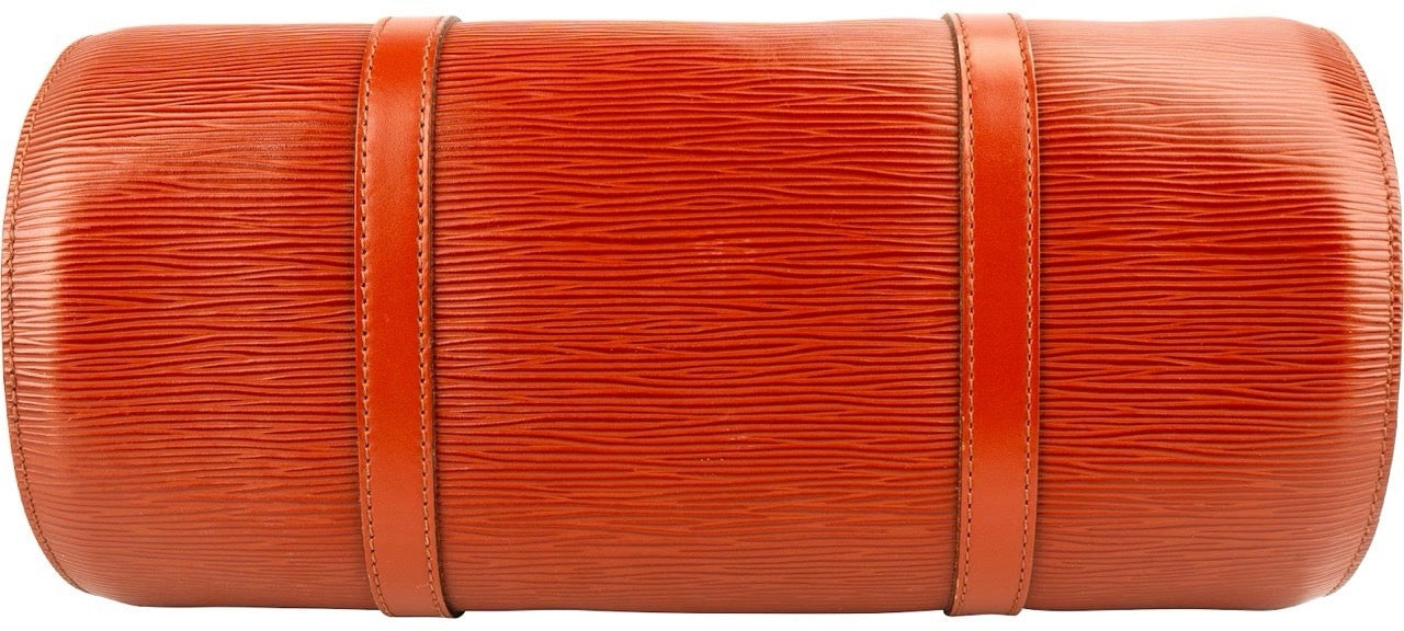 Louis Vuitton Louis Vuitton Cognac Epi Leather Soufflot Handbag Bruin