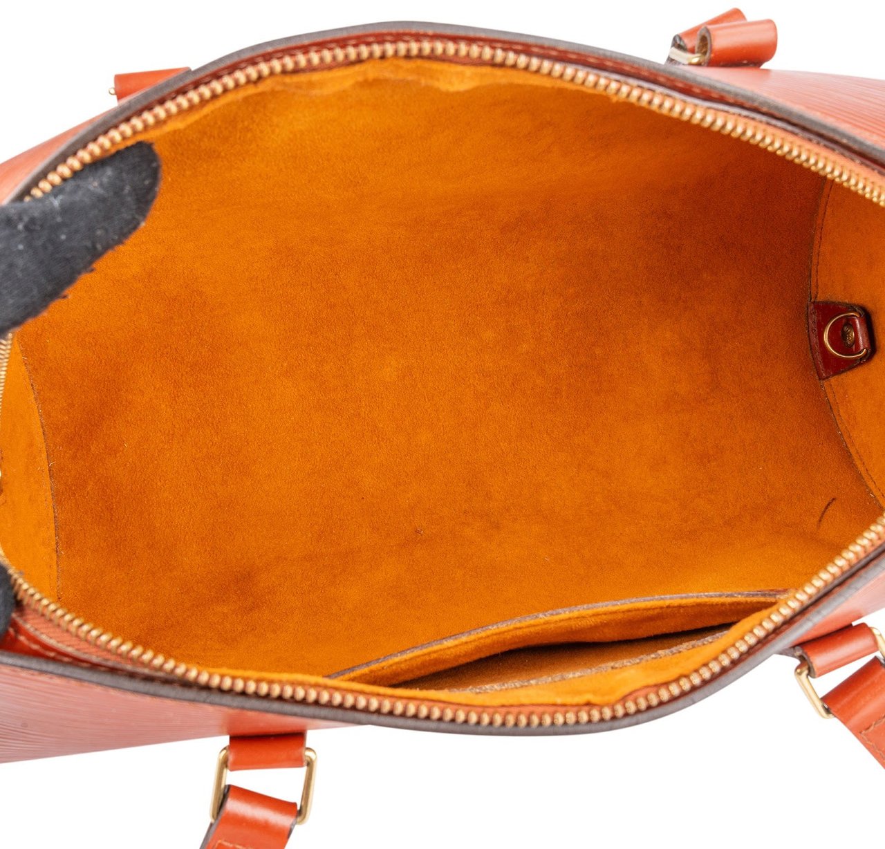 Louis Vuitton Louis Vuitton Cognac Epi Leather Soufflot Handbag Bruin