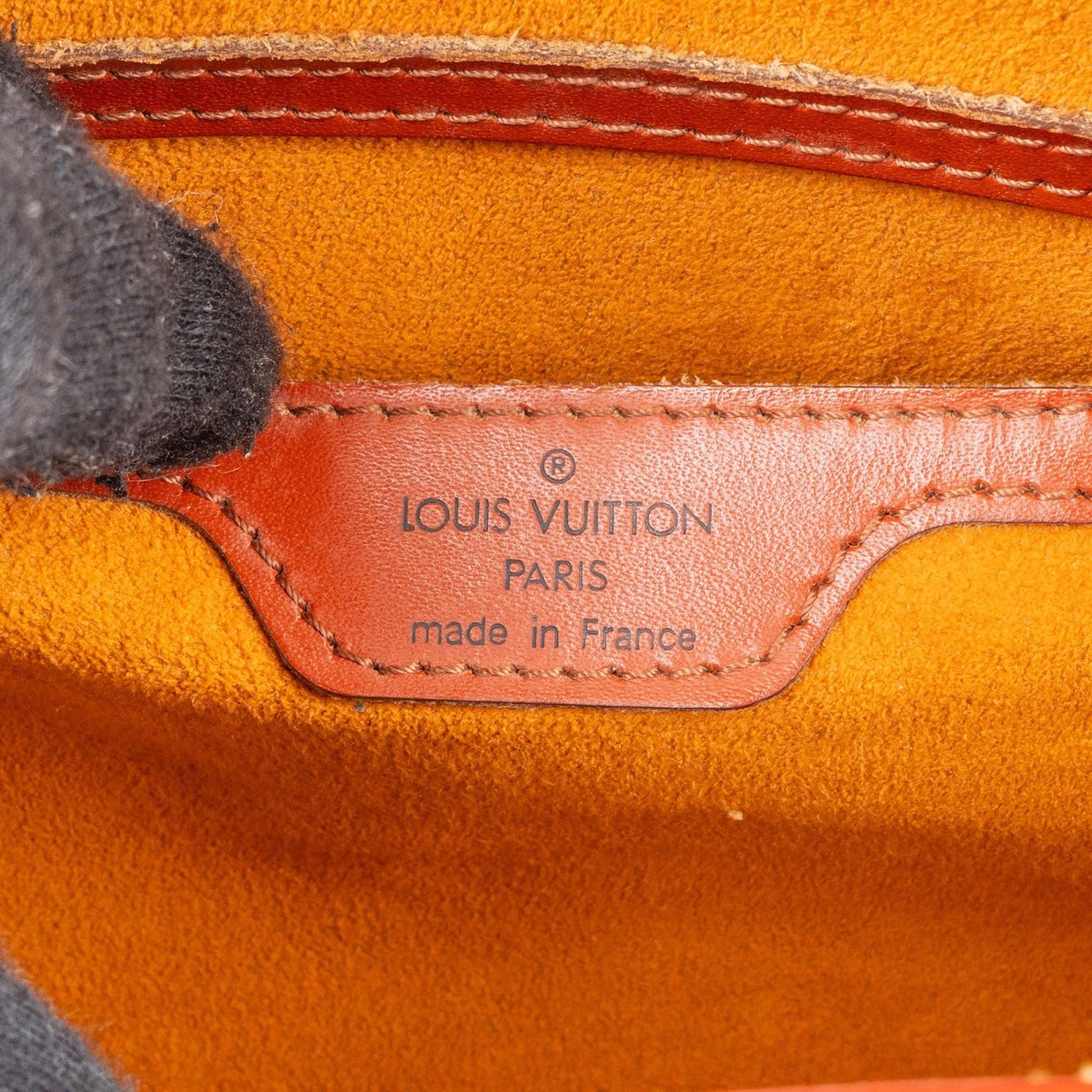 Louis Vuitton Louis Vuitton Cognac Epi Leather Soufflot Handbag Bruin
