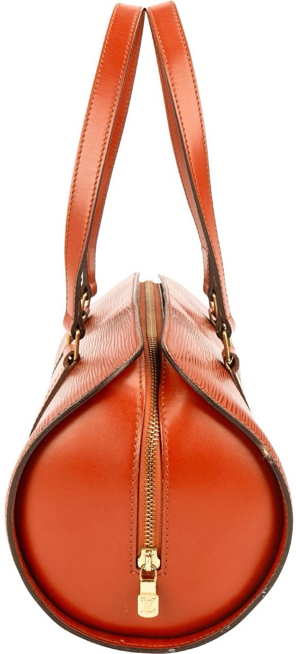 Louis Vuitton Louis Vuitton Cognac Epi Leather Soufflot Handbag Bruin