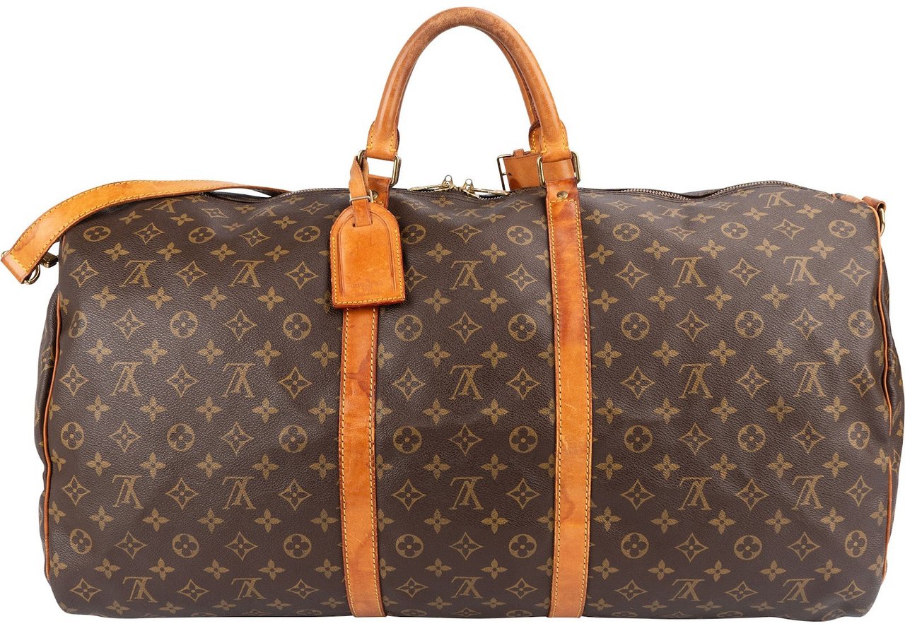 Louis Vuitton Louis Vuitton Monogram Canvas Keepall 60 Bandoulière Travel Bag Bruin