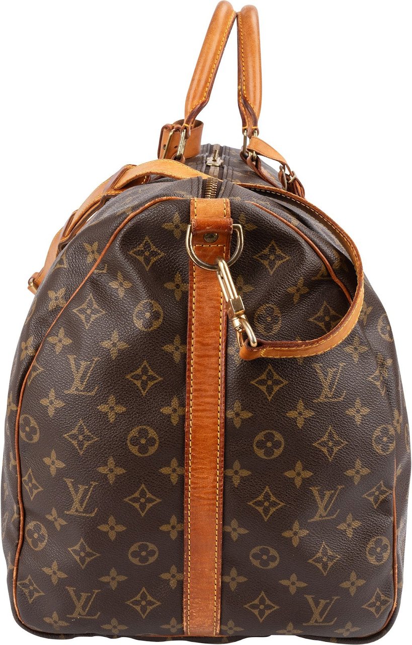 Louis Vuitton Louis Vuitton Monogram Canvas Keepall 60 Bandoulière Travel Bag Bruin