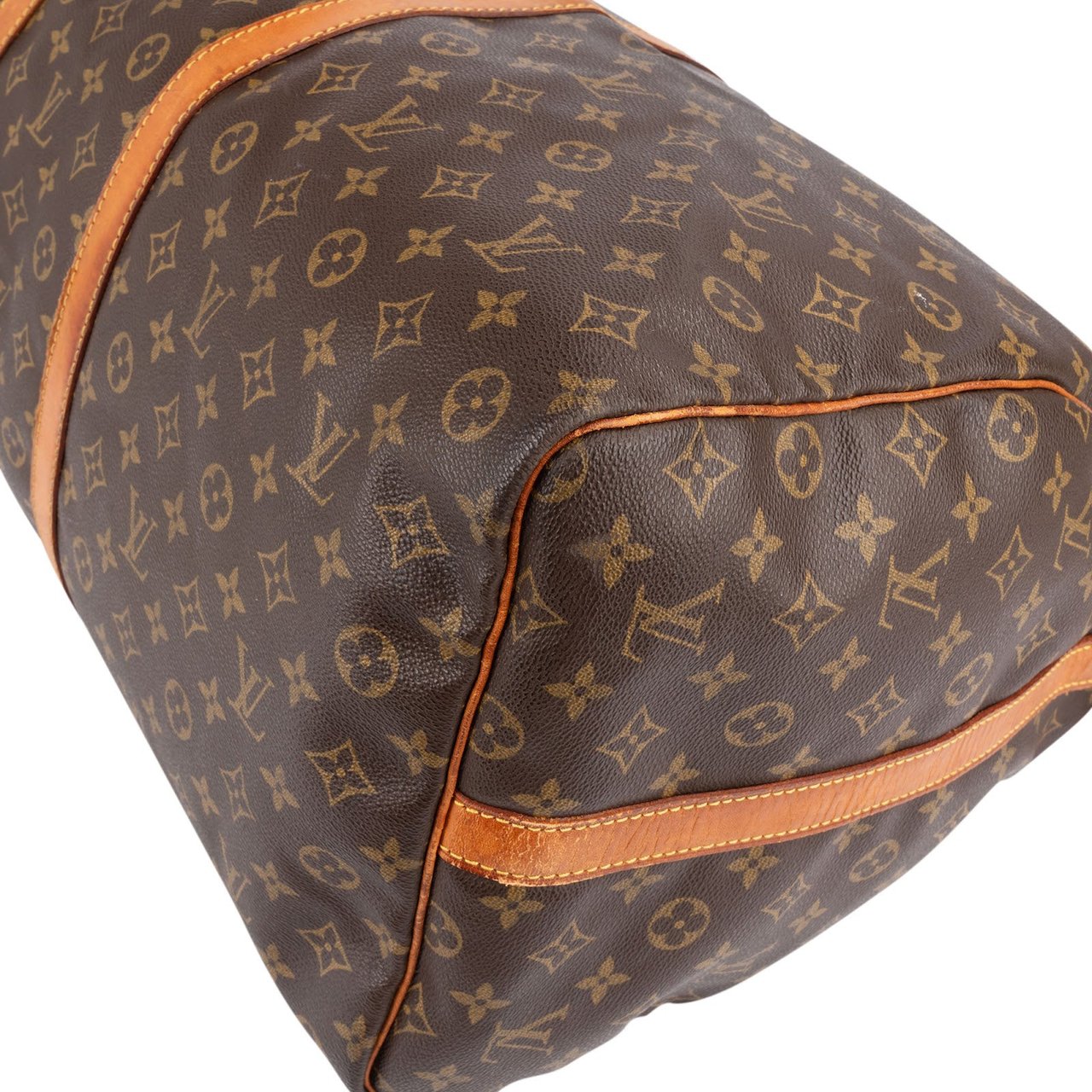 Louis Vuitton Louis Vuitton Monogram Canvas Keepall 60 Bandoulière Travel Bag Bruin