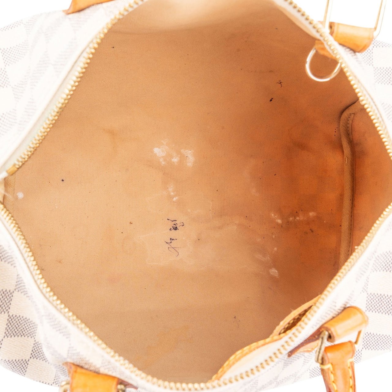 Louis Vuitton Louis Vuitton Monogram Damier Azur Canvas Speedy 30 Handbag Wit