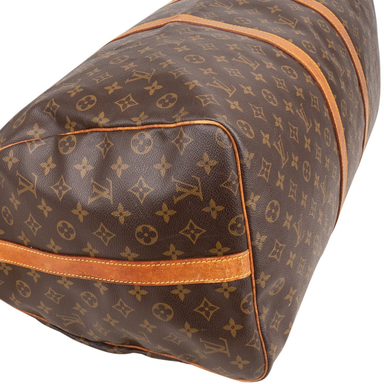 Louis Vuitton Louis Vuitton Monogram Canvas Keepall 60 Bandoulière Travel Bag Bruin