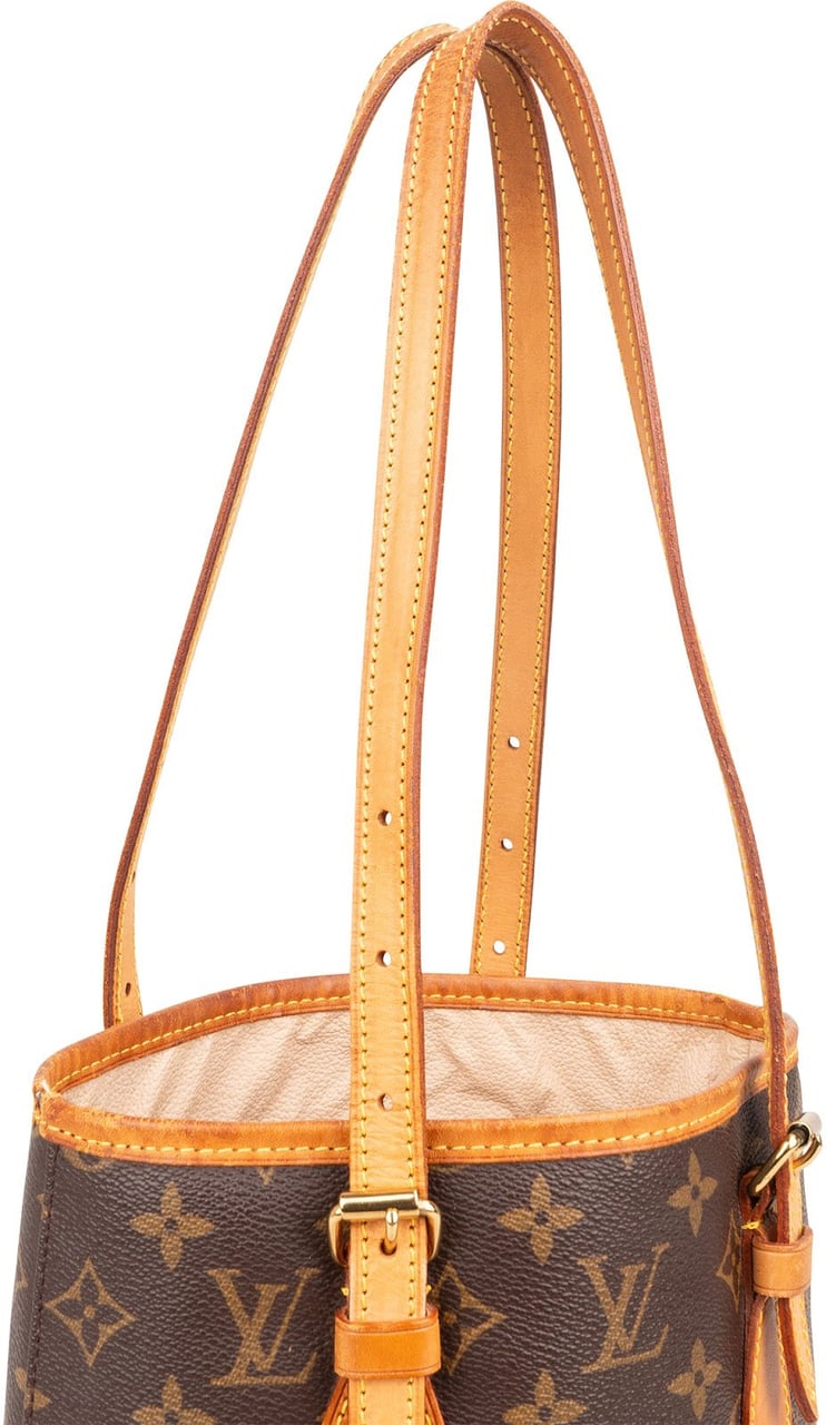 Louis Vuitton Louis Vuitton Monogram Canvas Bucket PM Shoulder Bag Bruin
