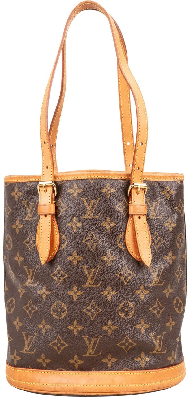 Louis Vuitton Louis Vuitton Monogram Canvas Petit Bucket PM Shoulder Bag Bruin