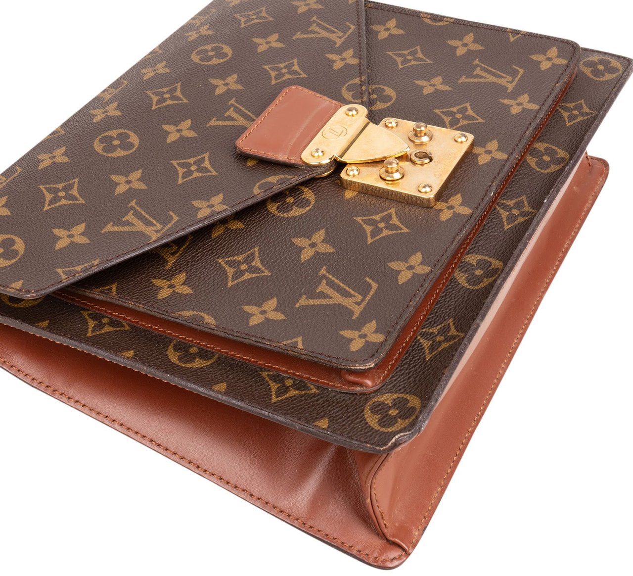Louis Vuitton Louis Vuitton Monogram Canvas Monceau Handbag Bruin