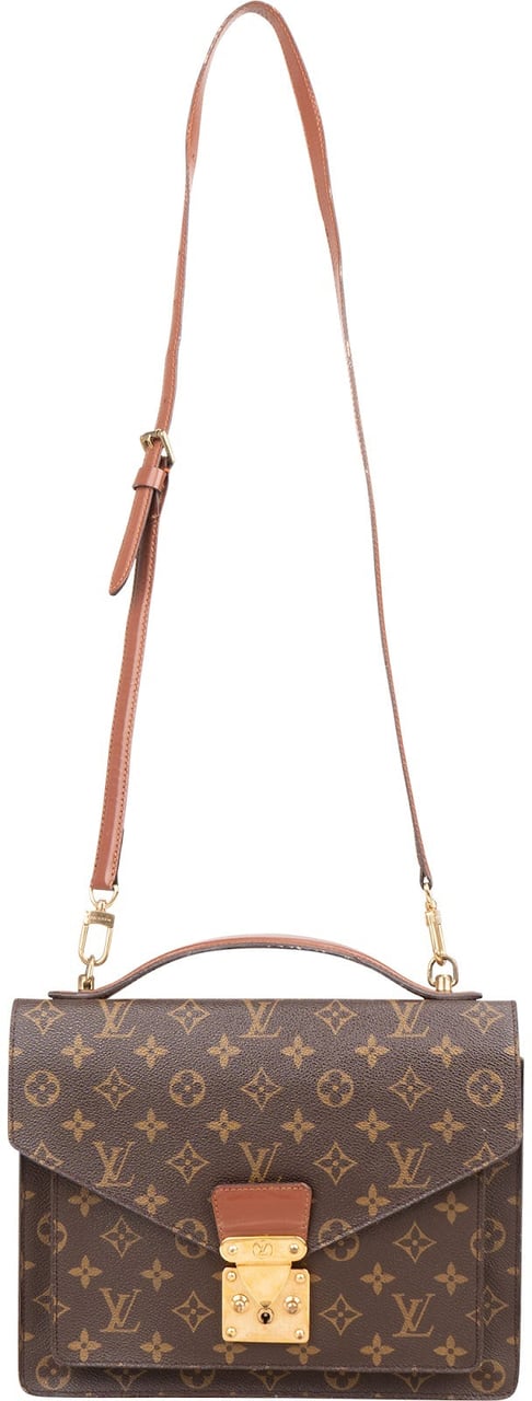 Louis Vuitton Louis Vuitton Monogram Canvas Monceau Handbag Bruin