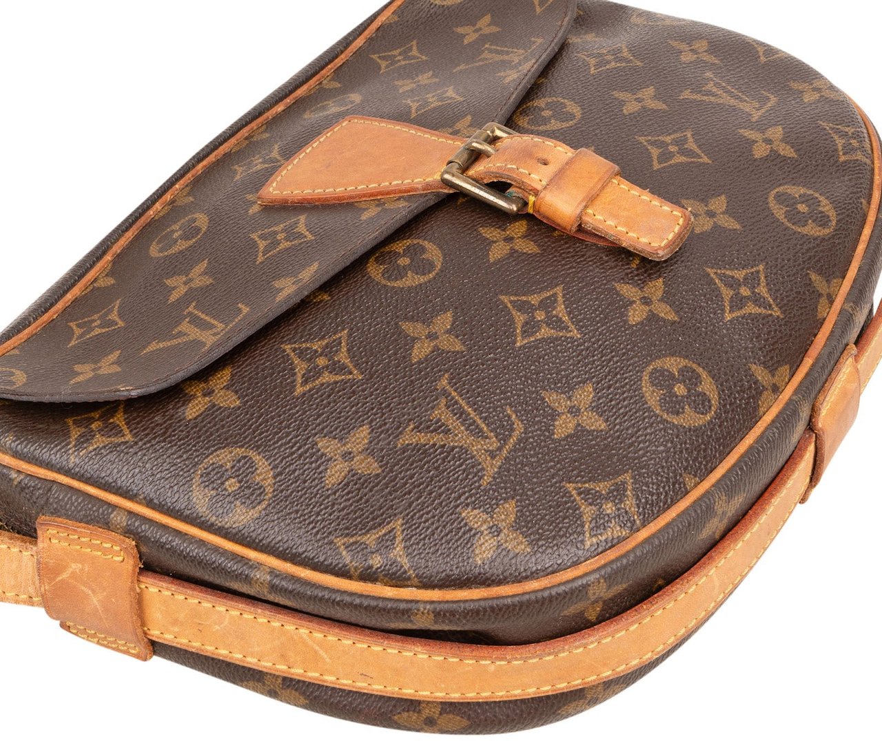 Louis Vuitton Louis Vuitton Monogram Canvas Jeune Fille GM Crossbody Bag Bruin