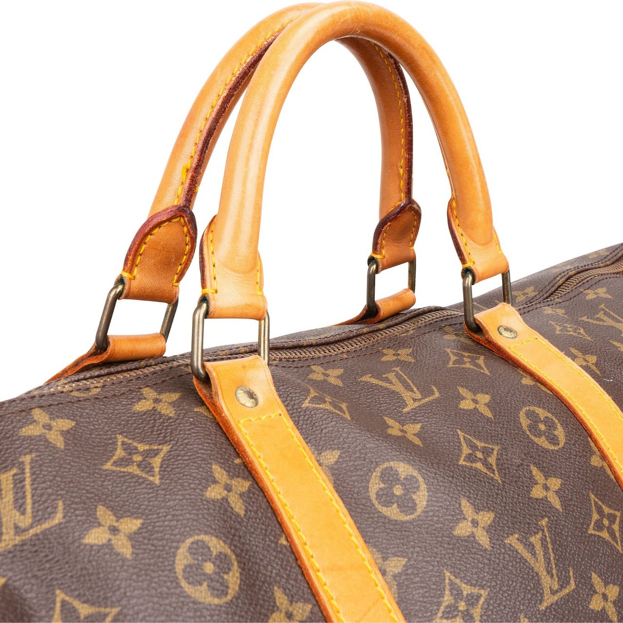 Louis Vuitton Monogram Canvas Keepall 60 Travel Bag Bruin