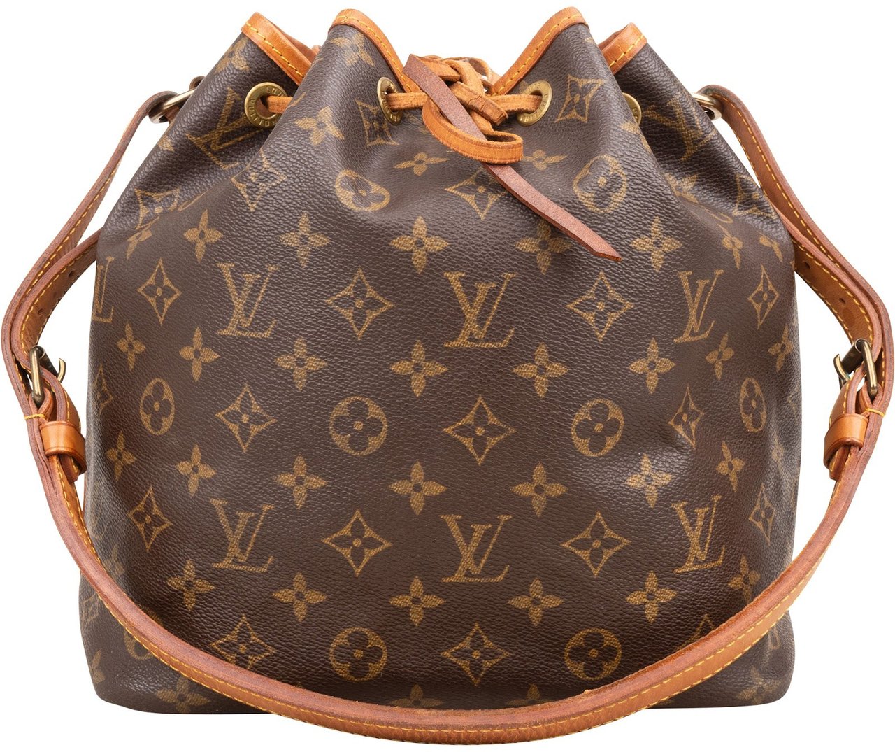 Louis Vuitton Monogram Canvas Sac Noé Petit Shoulder Bag Bruin