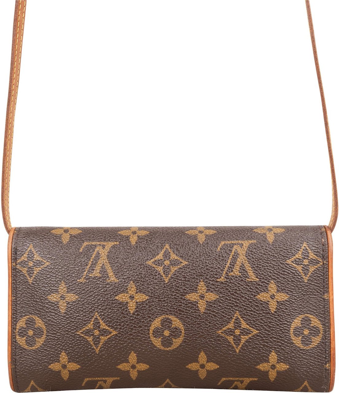 Louis Vuitton Louis Vuitton Monogram Canvas Twin Pochette Crossbody Bag Bruin
