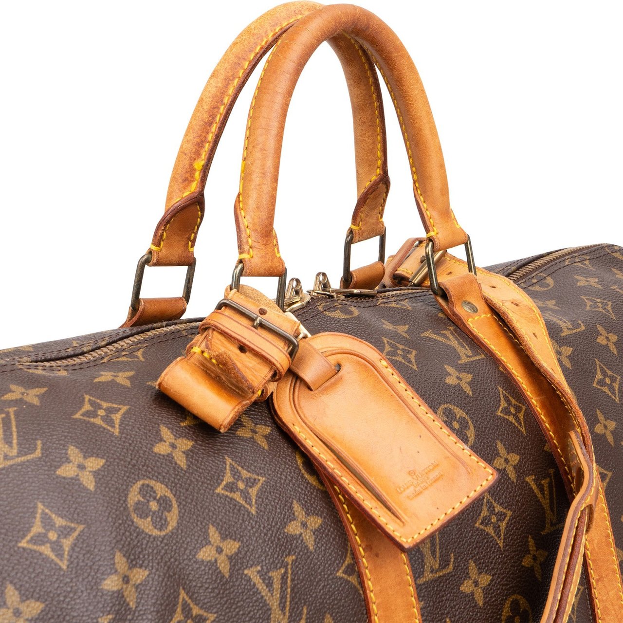 Louis Vuitton Louis Vuitton Monogram Canvas Keepall 50 Bandoulière Travel Bag Bruin