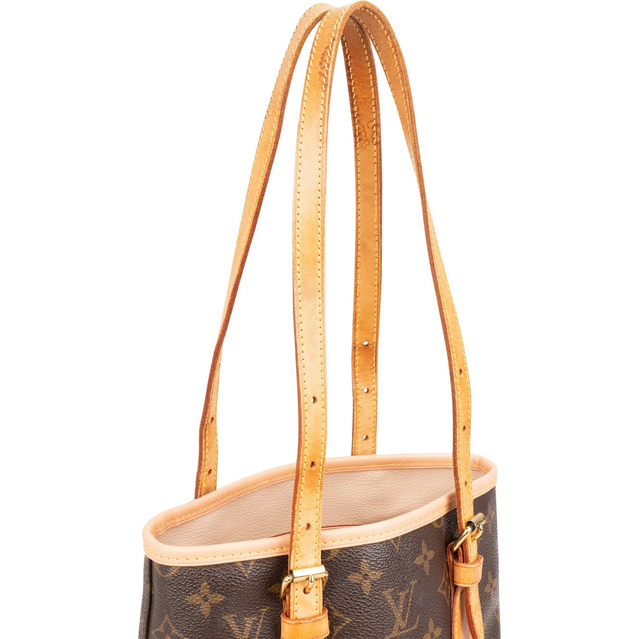 Louis Vuitton Louis Vuitton Monogram Canvas Bucket PM Shoulder Bag Bruin