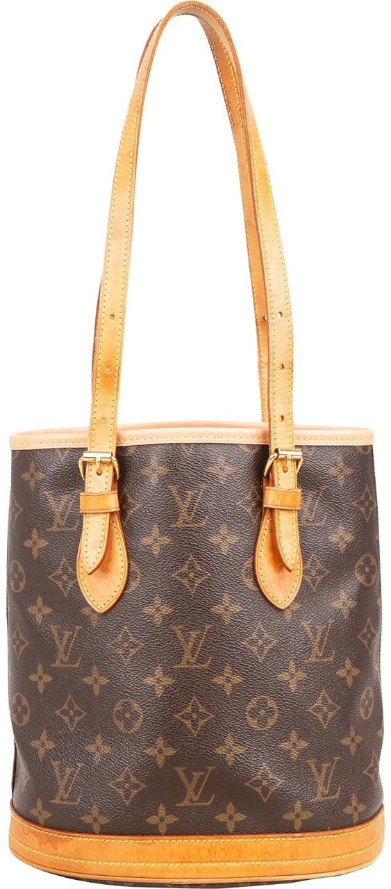 Louis Vuitton Louis Vuitton Monogram Canvas Bucket PM Shoulder Bag Bruin
