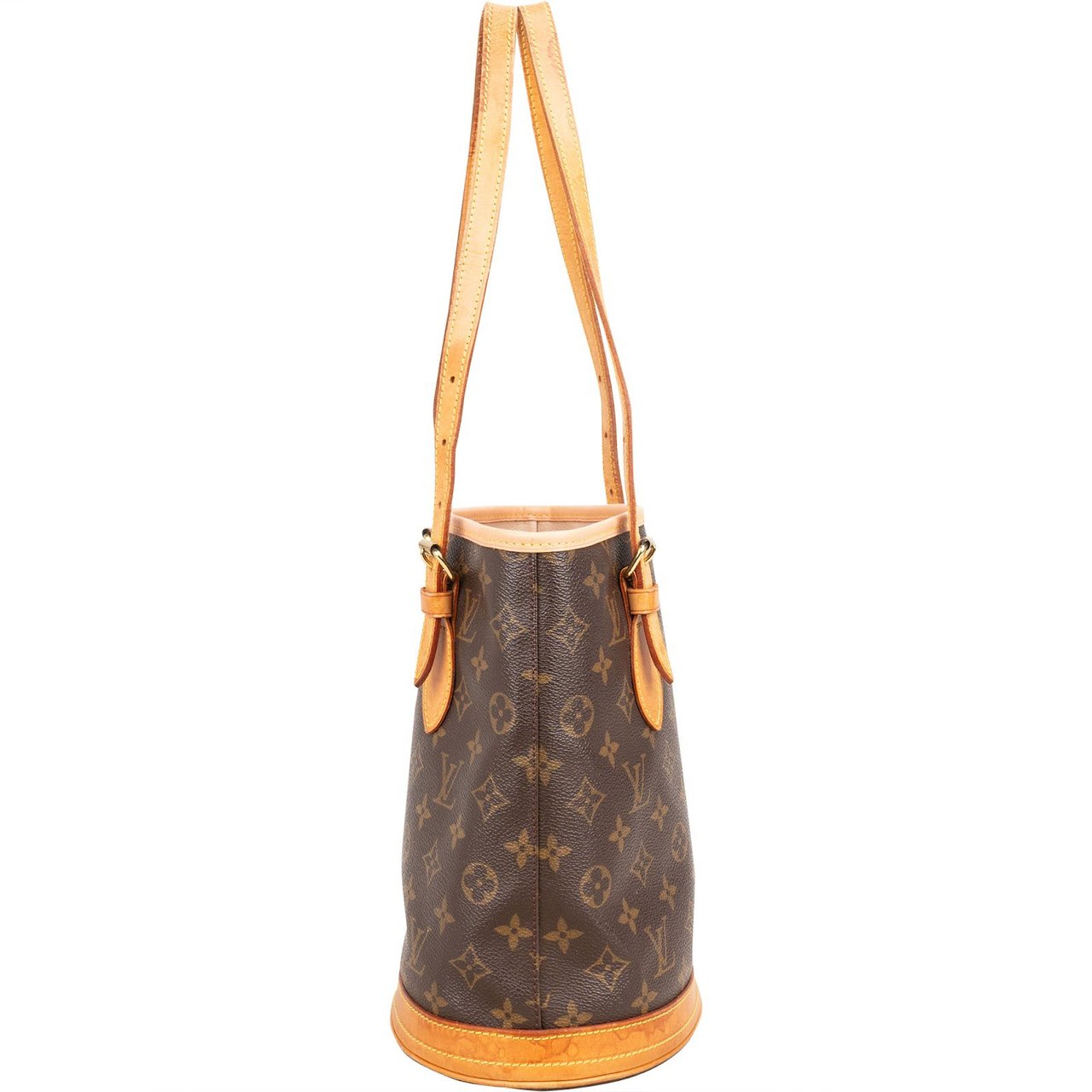 Louis Vuitton Louis Vuitton Monogram Canvas Bucket PM Shoulder Bag Bruin