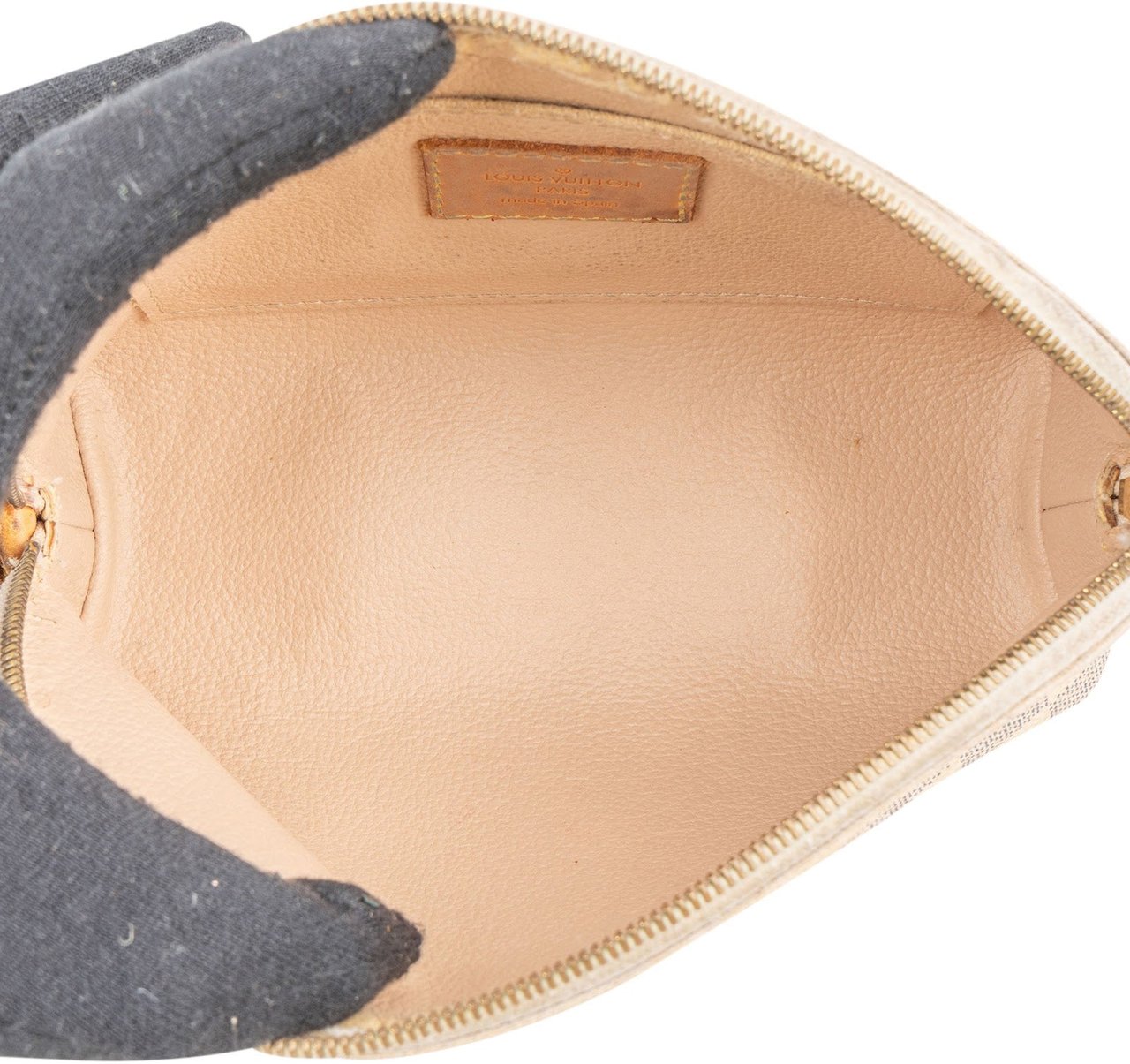 Louis Vuitton Louis Vuitton Monogram Damier Azur Cosmetique PM Pouch Wit