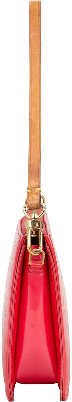 Louis Vuitton Louis Vuitton Monogram Vernis Leather Lexington Pochette Handbag Rood