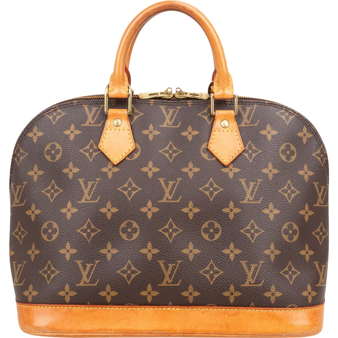 Louis Vuitton Louis Vuitton Monogram Canvas Alma PM Handbag Bruin