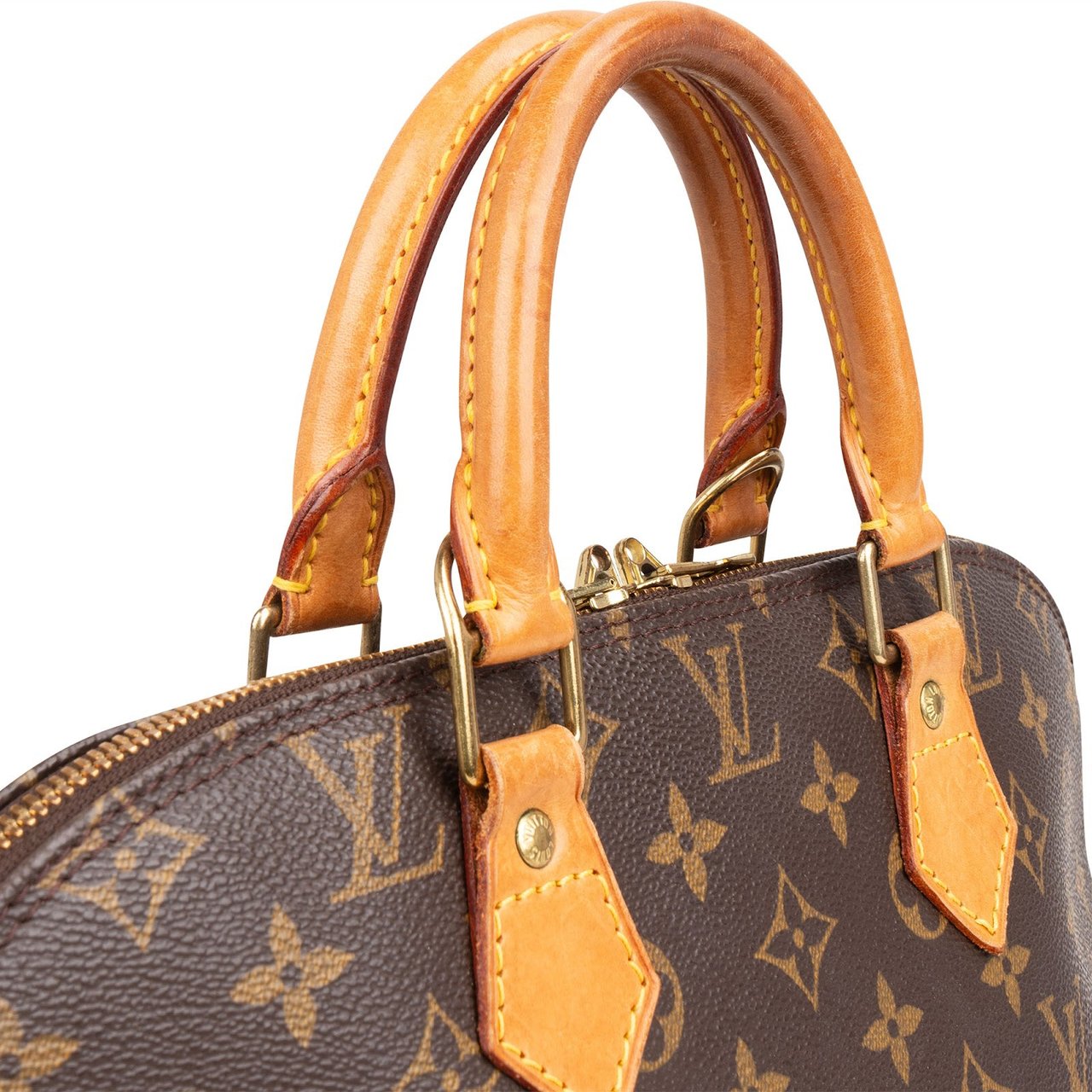 Louis Vuitton Louis Vuitton Monogram Canvas Alma PM Handbag Bruin