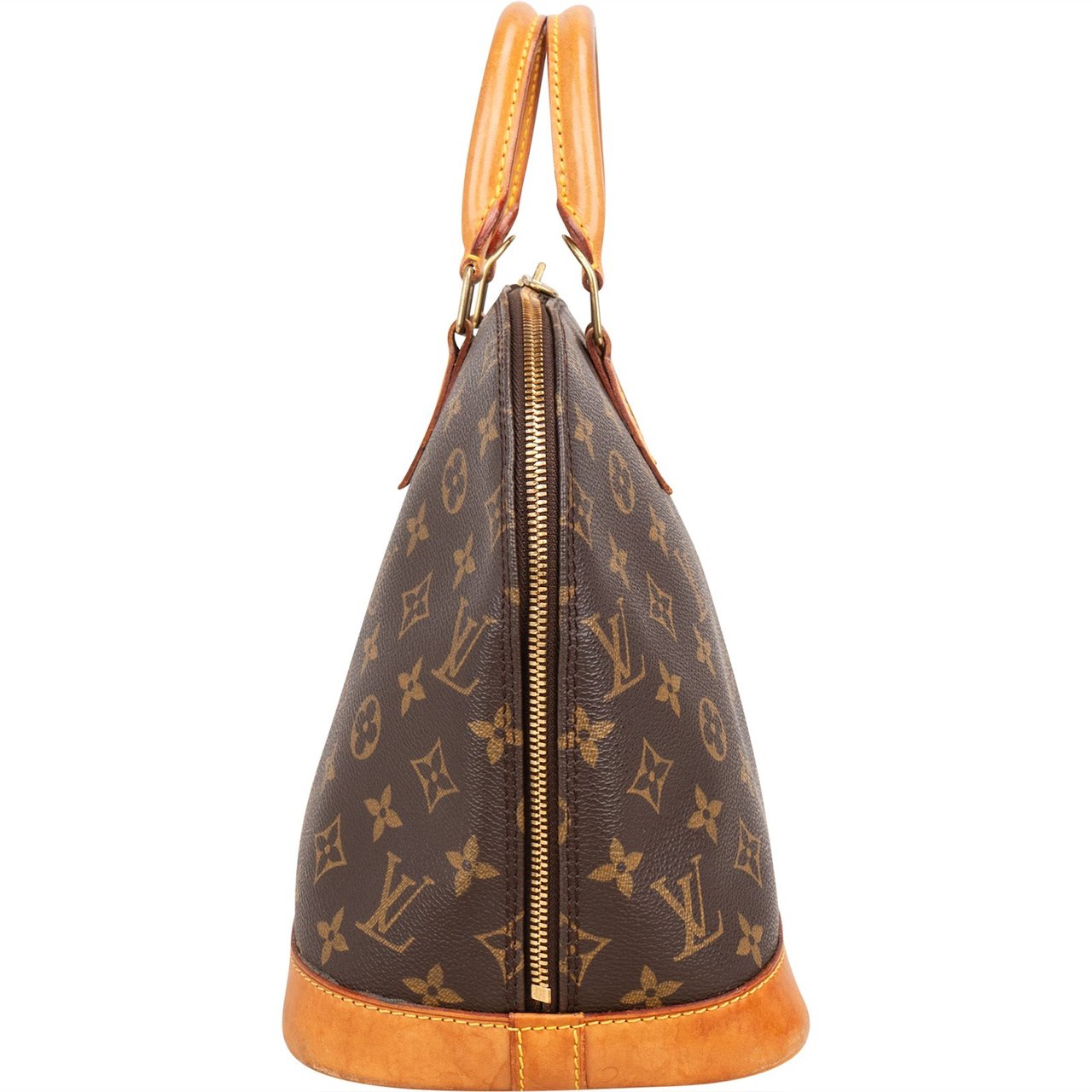 Louis Vuitton Louis Vuitton Monogram Canvas Alma PM Handbag Bruin