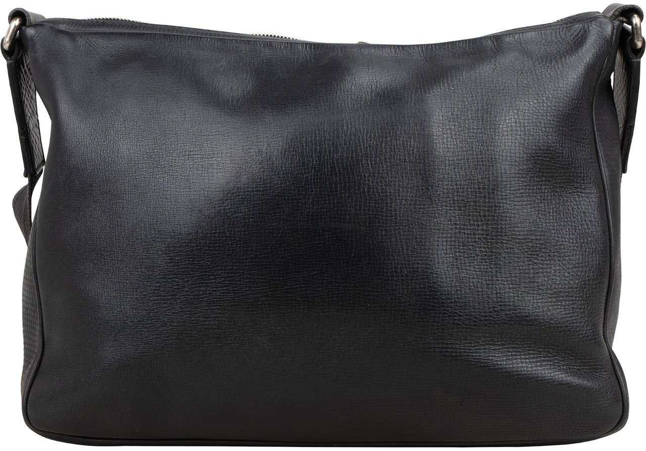 Louis Vuitton Louis Vuitton Utah Leather Wichita Crossbody Bag Zwart