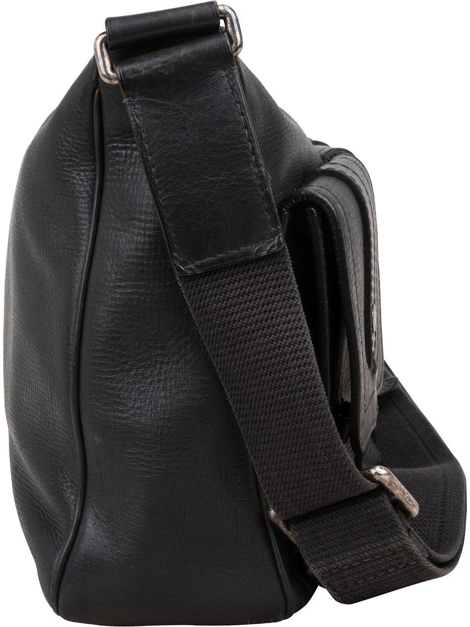 Louis Vuitton Louis Vuitton Utah Leather Wichita Crossbody Bag Zwart