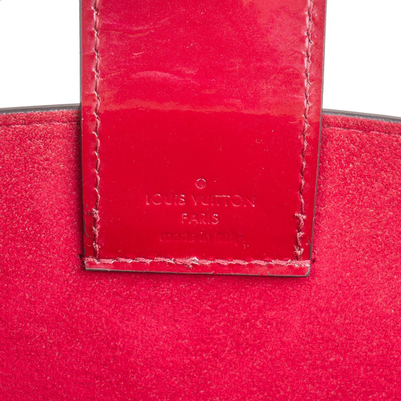Louis Vuitton Louis Vuitton Monogram Vernis Leather Long Beach Shoulder Bag Rood