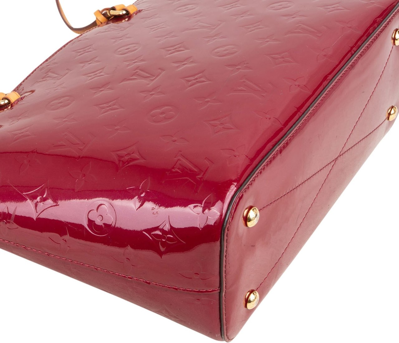 Louis Vuitton Louis Vuitton Monogram Vernis Leather Long Beach Shoulder Bag Rood